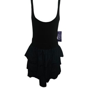 NWT Y2K Rare Miley Cyrus Max Azria Ruffle Tiered Denim Tank Dress